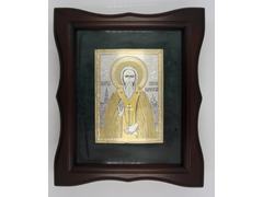 Икона "Святой Сергий Радонежский" в фигурном киоте АК-6